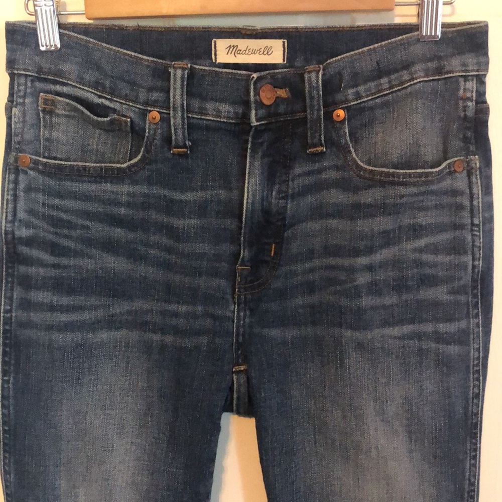 MADEWELL 9" High Rise Skinny Distressed Raw Hem Jeans Size 29 - Picture 2 of 11